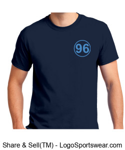 '96 Adult Unisex Ultra Cotton T-shirt (96 patch) Design Zoom