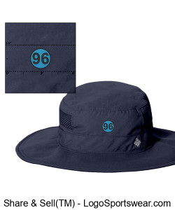 '96 Columbia UV Hat (96 patch) Design Zoom